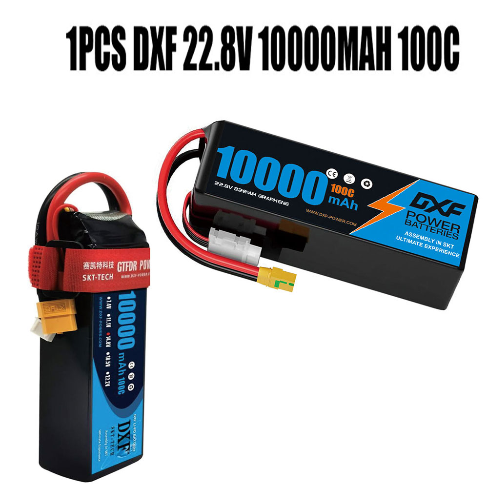 DXF 6S リポバッテリー 10000mAh 22.2V  - 6S Lipo Battery 22.2V 5000Mah のレビューと価格